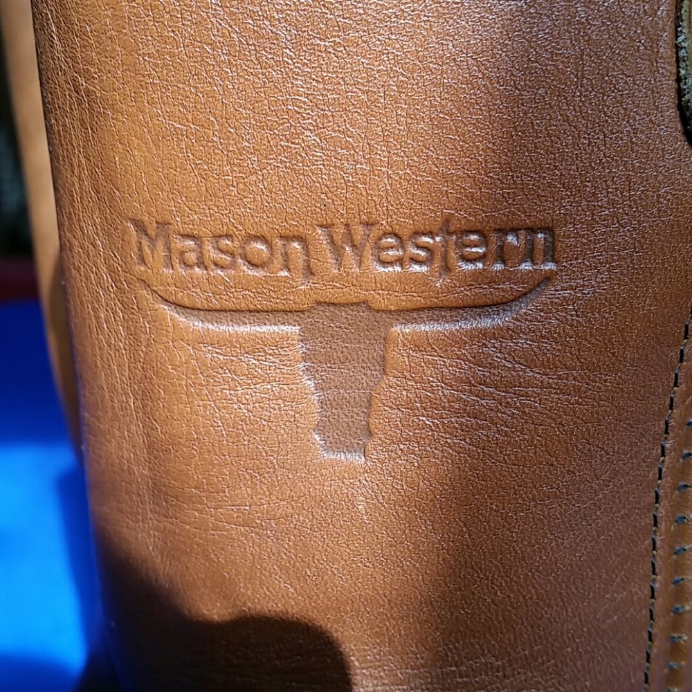 Brown Leather Mason Western Cowboy Boots